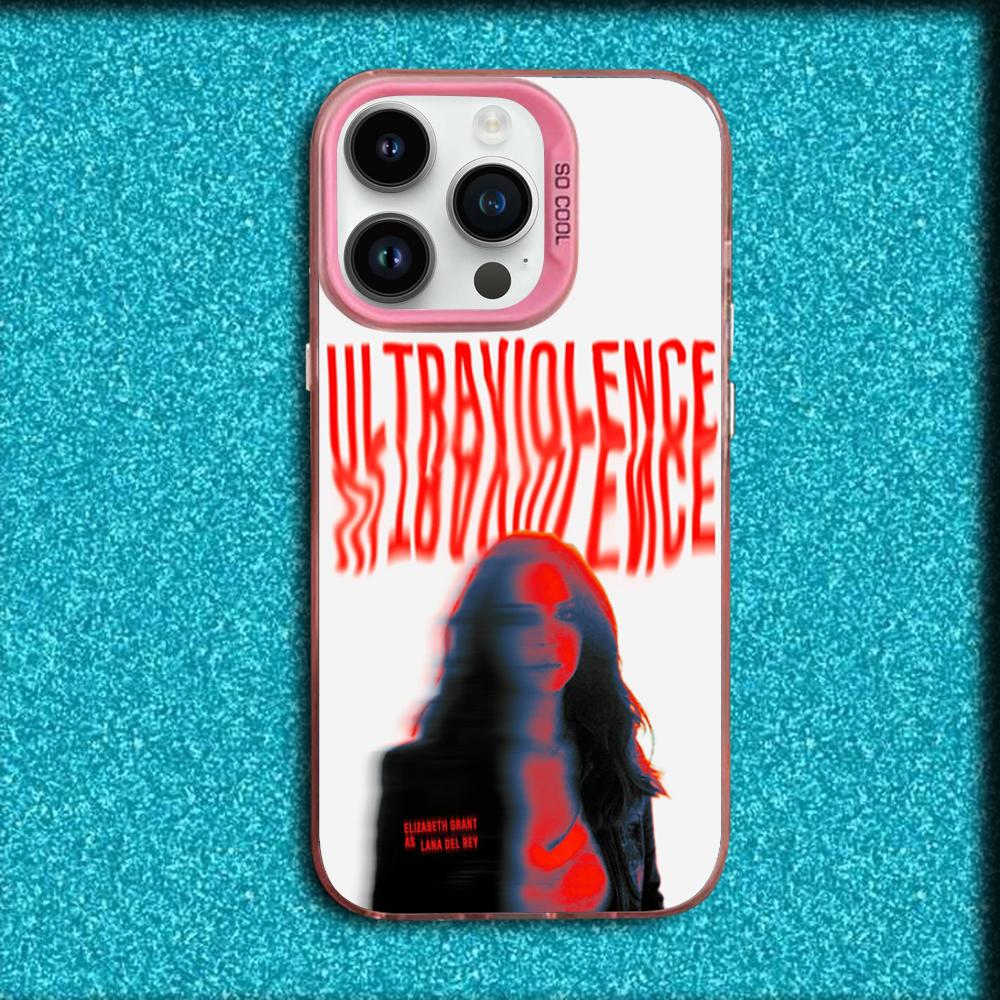 Чехол для телефона L-Lana Del Rey Singer для iPhone 16,15,14,13,12,11,Mini,Pro,MAX Розовый Матовый Силиконовый Чехол