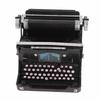 Antique Typewriter Model Black Retro Vintage Portable Manual Handmade Props Model Decoration