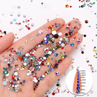 1440 шт./пакет украшения для ногтей изысканные DIY легкие плоские нижние стразы украшения для ногтей для женщин