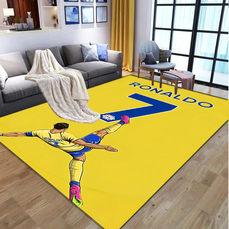 Cristiano Ronaldo Pattern Rug, Indoor/Outdoor Mat, for Picnic, Gameroom, Bedroom, Office, Living Room, Home Decor Carpet, Birthday Gift