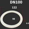 DN15/20/25/32/40-100 Санитарная Прокладка-Кольцо из Пищевого Силикона VMQ Плоская для Фитинга с Замком-Кулачком