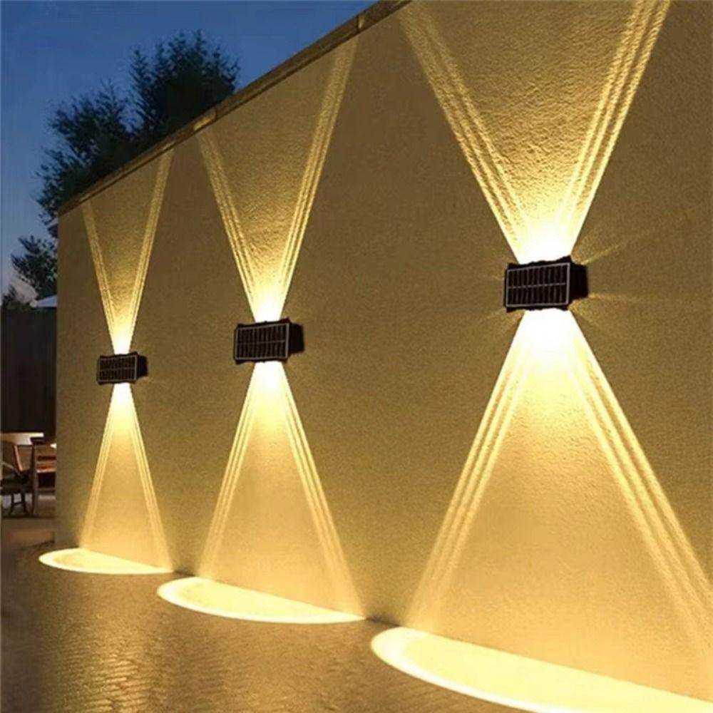 Up and Down Luminous Solar Wall Lamp Waterproof Minimalist Waterproof Wall Lamp Spotlight Dimming Motion Sensor