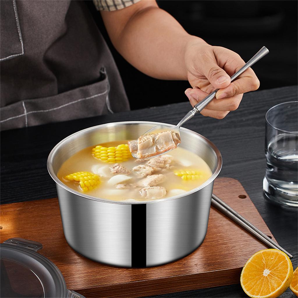 Большая емкость для хранения продуктов из нержавеющей стали, герметичный ланч-бокс с крышкой, металлический контейнер для хранения продуктов для дома и офиса