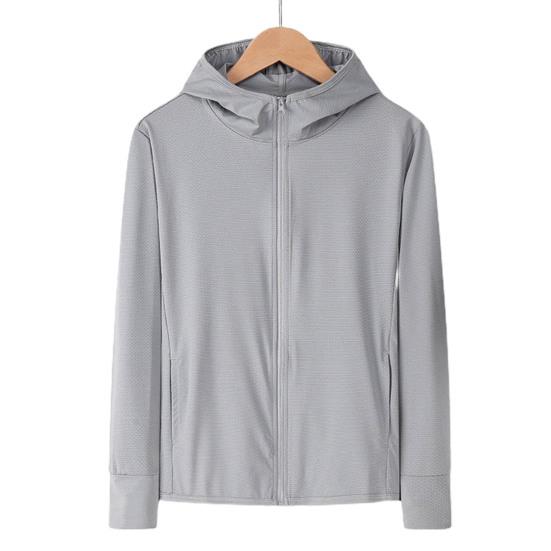 Женское солнцезащитное пальто с защитой от УФ-лучей, велосипедное пальто на открытом воздухе с длинным рукавом и молнией с капюшоном