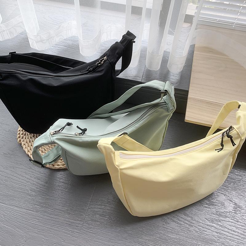 Простая вафельная литературная одноплечевая однотонная сумка кроссбоди в форме пельменя