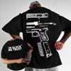 2025 Summer Kixkz, GLOCK Men's Brand 100% Cotton Printed T-shirt, Women's WE TRUST Letter Printed Oversized T-shirt Trend Y2K