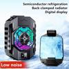 SL31 Mobile Phone Back Clamp Radiator TEC Cooler with Temperature Display, Cooling Fan for iPhone Samsung Android Phone Games