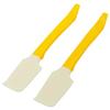 Audiophile Bottle and Can Scraper, Silicone Spatula, 3.5cm X 1.5cm X 19cm, Yellow, Set of 2, KM5088