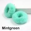Fashion Luxury 2 Fluffy Pieces Child Girl Fluffy Furry Scrunchies Hair Scrunchies Bands Ring Ponytail Holder Hairwear Hair Decoration