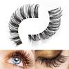 5 Pairs Long Cosmetic Cross Natural Soft Black Eye Lashes Extension False Fake Eyelashes Handmade