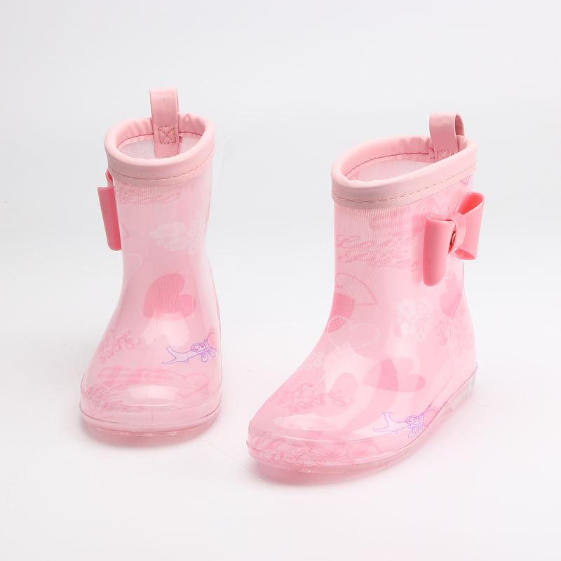 2024 Spring Fashion Classic Children's Shoes Pvc Rubber Kids Baby Cartoon Shoes Children's Water Shoes Waterproof Rain Boots