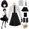 Anime Bungo Stray Dogs Cosplay Akiko Yosano Sexy Insane Uniform Shirt Skirt Tie Wig Glove Stocking Halloween Carnival Costumes