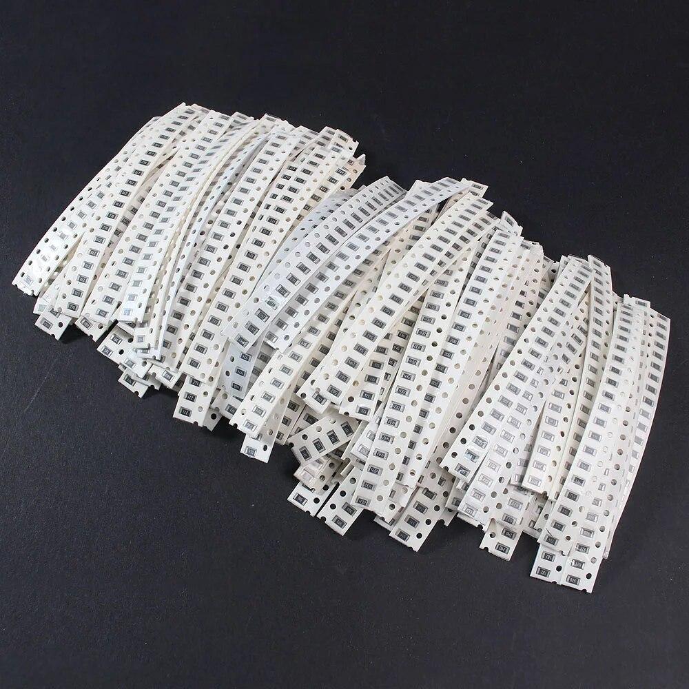 146 значений * 20 шт. = 2920 шт. 0805 1206 Новый набор резисторов для чипов, набор образцов 1R ~ 1 МОм, 5% комплект резисторов SMD в ассортименте