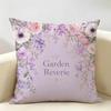 Retro Floral And Bird Patterned Fabric Cushion Cover Durable Hypoallergenic Organic Linen Short Pillow Cover Washable