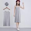 Women's Extra Long Lightweight Summer Slip Dress with Spaghetti Straps