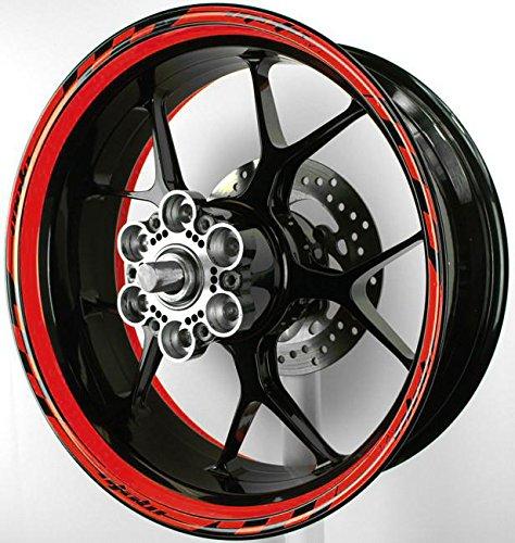 MOTOINKZ GP2 17-дюймовые наклейки на диски, универсальная посадка (красный)