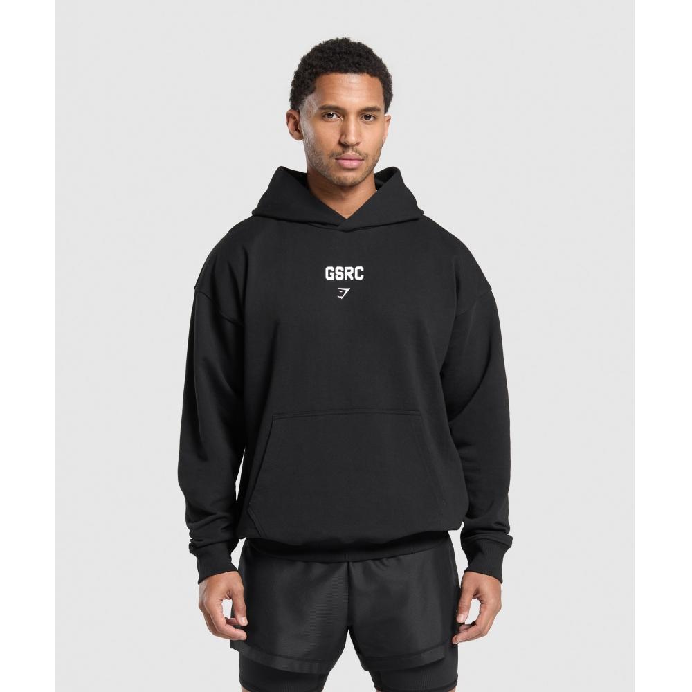 Gymshark Толстовка Gsrc с капюшоном черная A2b8t Bb2j