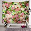 Flower Aesthetic Tapestry Sunset Flower Field View Tapestry Flower Wall Art Tapestry Bedroom Dormitory Room Home Decoration