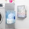 Foldable Laundry Baskets Mesh Bathroom Dirty Clothing Storage Bag Home Large Capacity Wall Mounted Underwear Organization Bags
