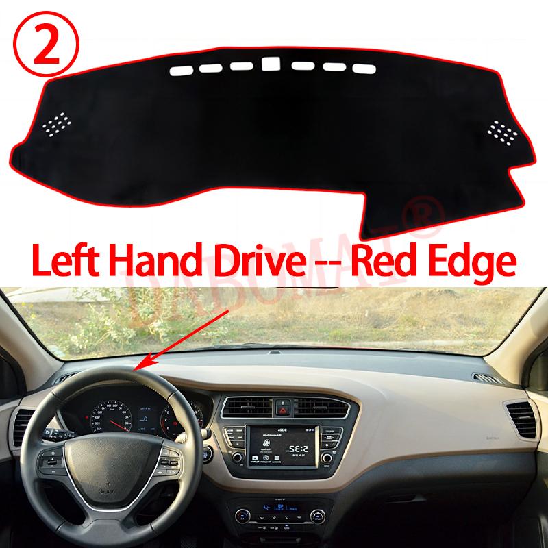 Dashboard Cover Protective Pad for Hyundai I20 GB IB 2014 2015 2016 2017 2018 Car Dash Board Sunshade Anti-UV Carpet