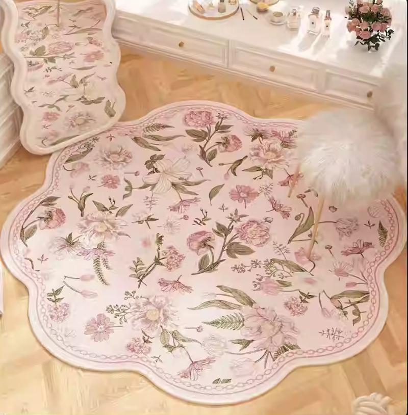 Сладкий неровный ковер для спальни, прикроватный, маленький, в свежем стиле, ковры для гостиной, креативный, модный, коврики для пола под туалетный столик, Alfombra