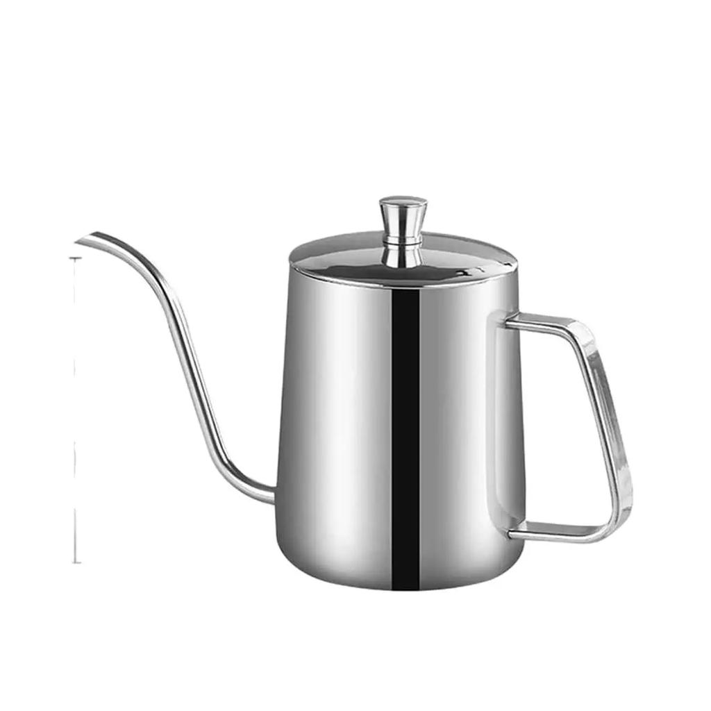 350ml Drip Kettle Coffee Tea Pot With Thermometer Non-stick Coating Food Grade Stainless Steel Thin Mouth Gooseneck Coffee Pot