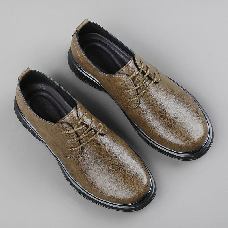 Высококачественные брендовые мужские туфли из натуральной кожи, офисные деловые туфли на шнуровке, мужская официальная обувь, рабочая обувь для поездок на работу, бесплатная доставка