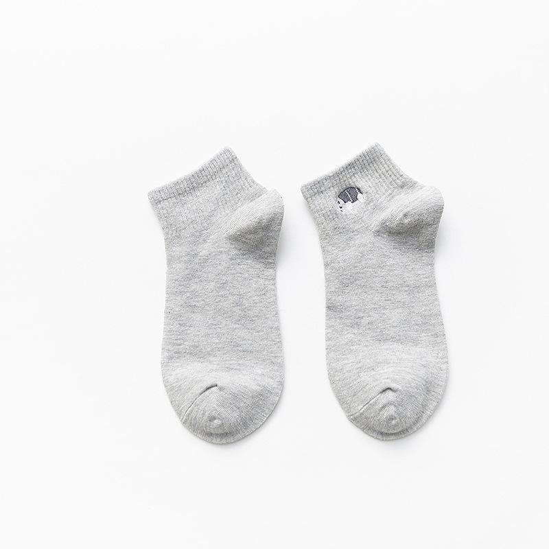 Милые женские носки из хлопка с вышивкой в корейском стиле - мода на весну/осень