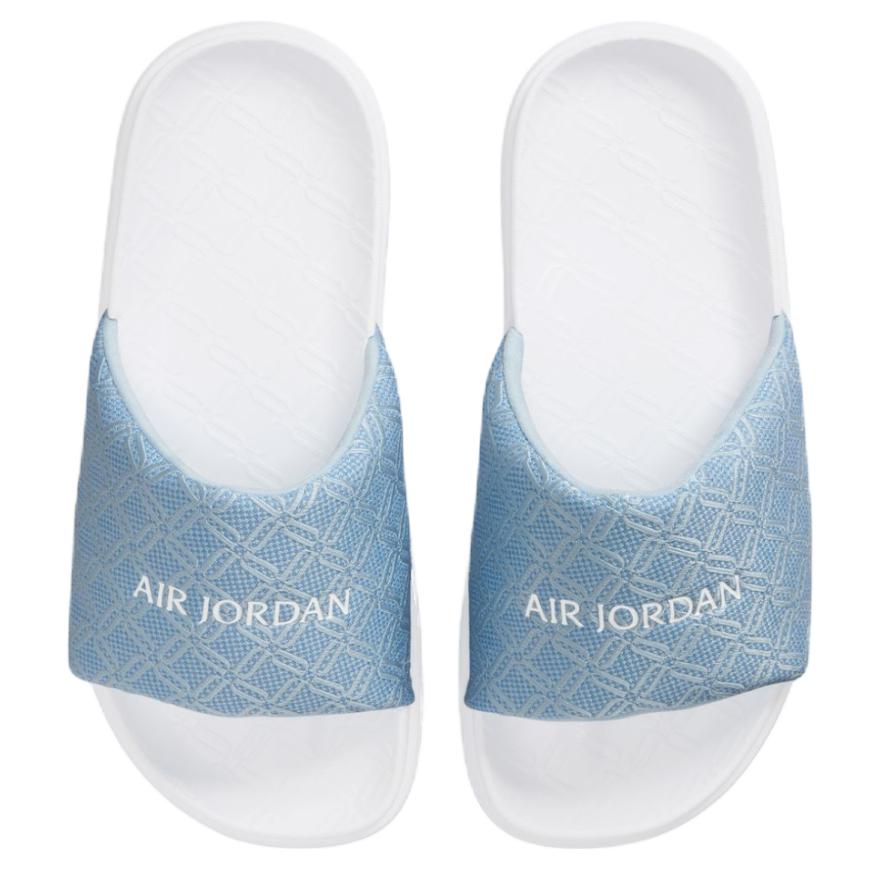 Air Jordan Jordan Sophia Slide Blue Beyond Женские кроссовки Светло-оружейно-синий Резиновый Светло-коричневый Белый HQ8070-400