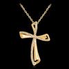 Elegant Cross Pendant Prayer Necklace Gift Shiny Rhinestone Women's Jewelry
