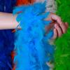 Fire Piece Feather Strip Diy Turkey Feather Wedding Car Wedding Room Bouquet Packaging Material Decoration