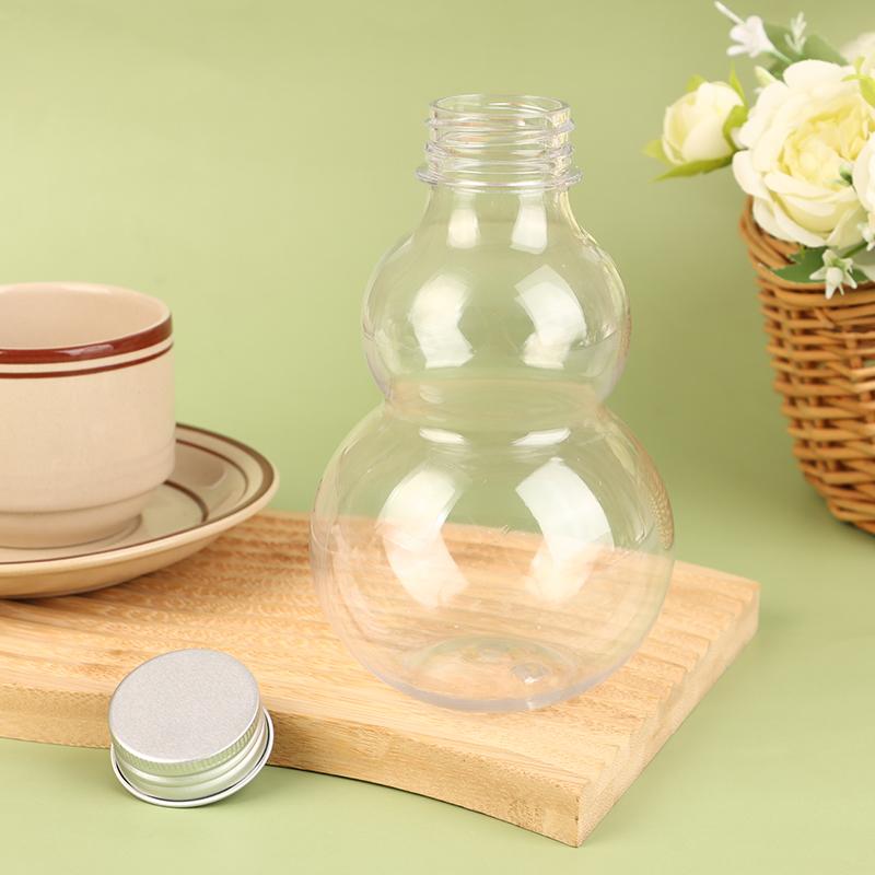 Одноразовые бутылки для воды в форме тыквы объемом 500 мл для молочного чая, кофе, сока, портальная чашка для питья, домашняя прозрачная бутылка для напитков для сока