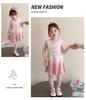 Girls' dress, stylish children's dress, 2026 new summer baby girl princess dress, sweet girls' vest dress