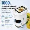 1000X Kids Microscope Type-C Charging TF Card Photo Storage Kids Camera Precise Manual Focusing Coated Optical Lens