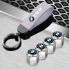 Car Wheel Tire Valve Stems Cap With Keychain Keyring Badge For BMW M E46 E90 E60 F30 F10 E39 E36 F20 G30 G20 E87 E92 E91 E30