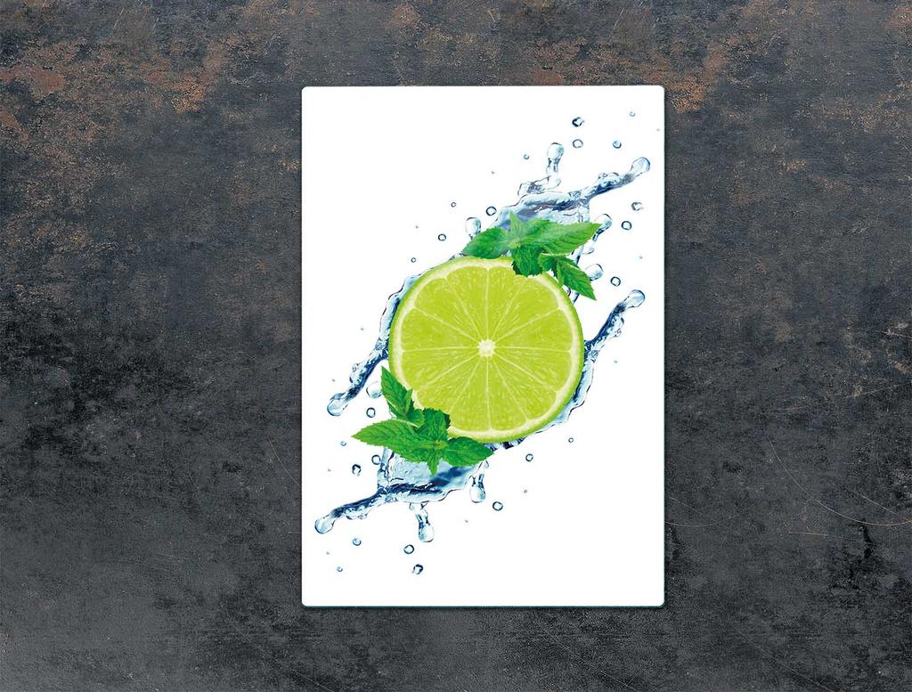 SZKLANA DESKA DO KROJENIA 35x52 LIMONKA