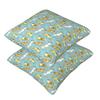 Yellow Leopard Gecko Cute Yellow And Green Cartoon Animal Pattern 2 Pcs Square Pillowcase Pillow Cover Cushion Throw Pillow