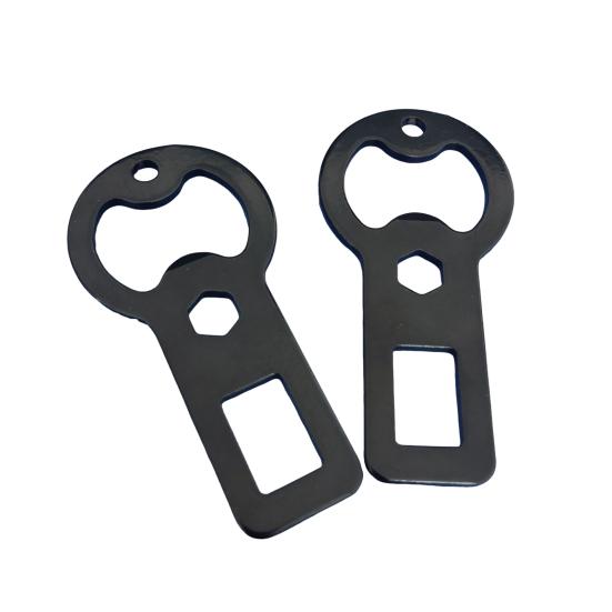 2 шт. металлическая открывалка для бутылок пива, газировки с веревкой портативная многофункциональная открывалка для бутылок с брелком подарок для любителей активного отдыха