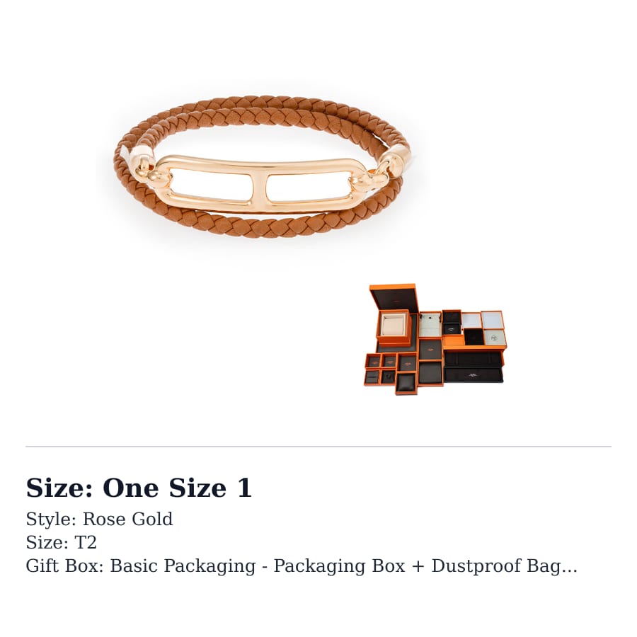 HERMES Roulis Leather Elegant Style Bracelets H071727FO37