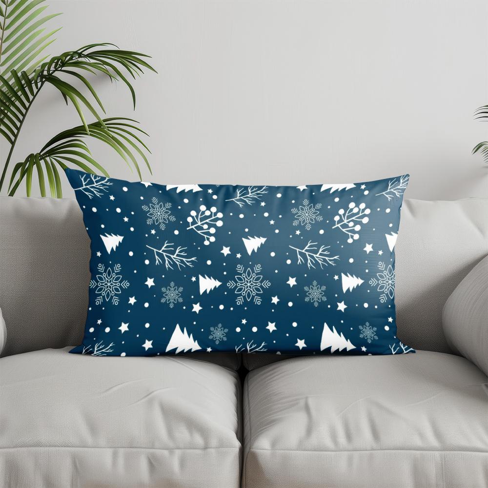 Декор для дома Веселая красная подушка с горошком Подходит для дивана, спальни, автомобиля Наволочка Подушка Прямоугольная подушка для спины