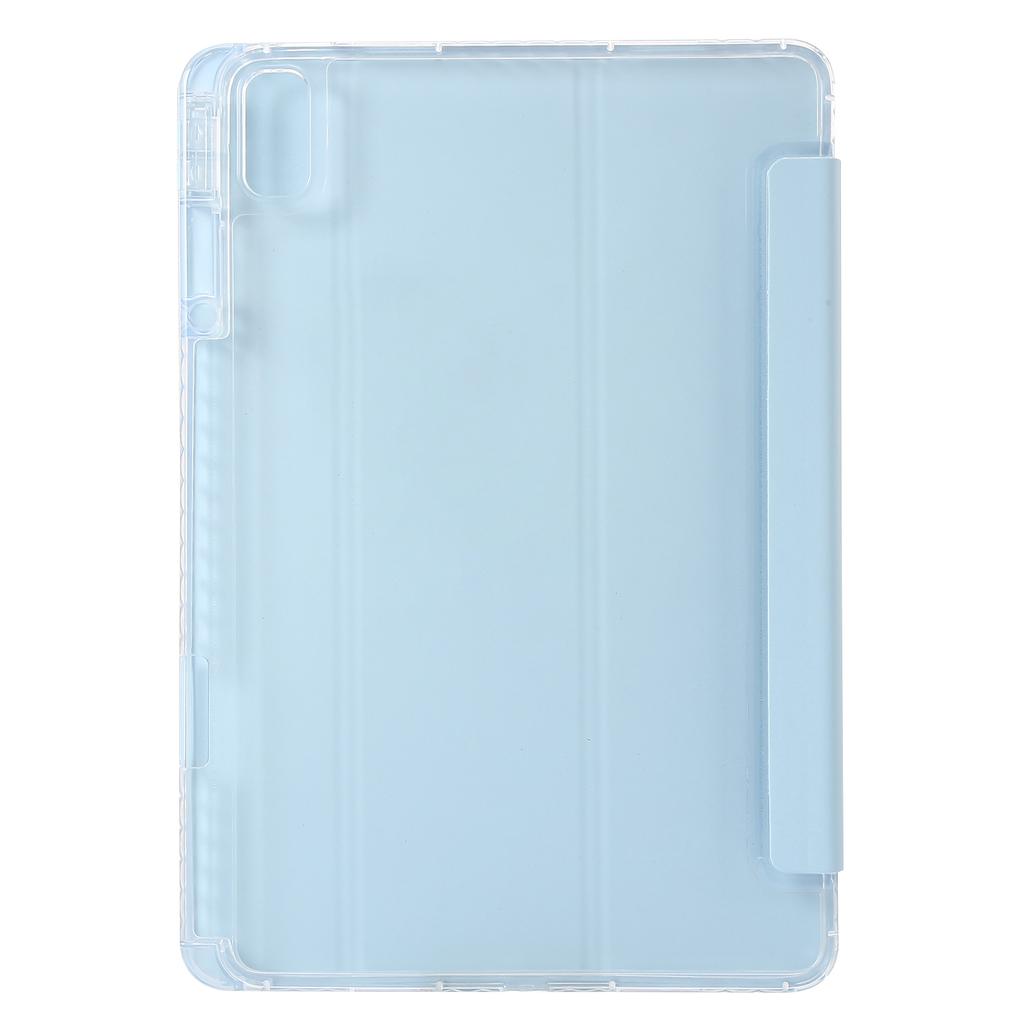 Для Huawei MatePad SE 11 Чехол Тройная подставка Кожа+ТПУ+Акрил Прозрачная задняя крышка для планшета