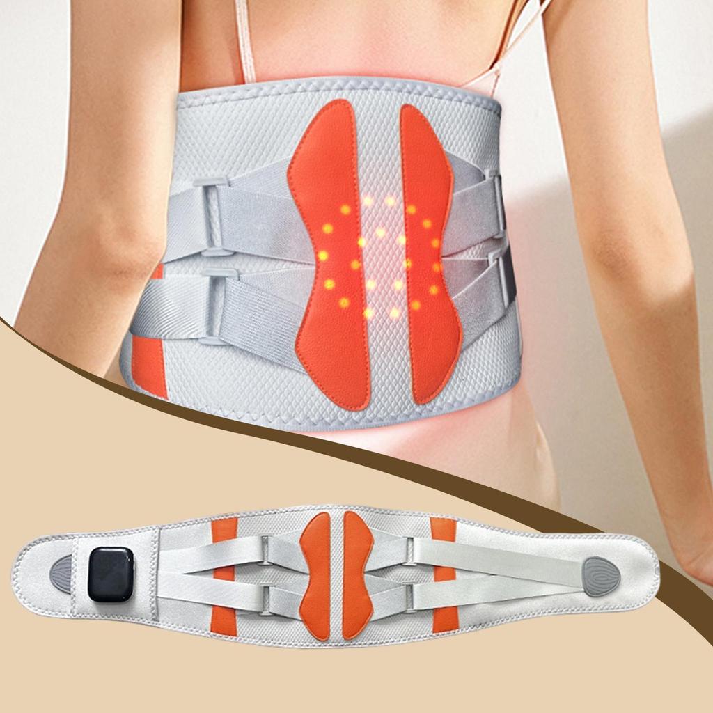 Massage Belt Gift Rechargeable 5 Temperature 3 Vibration Levels Support