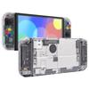Not the Main Unit Clear Material Back Plate for eXtremeRate Switch Compatible with OLED PC Switch Back Switch Compatible with Switch OLED Joycon