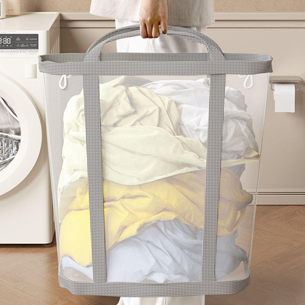 Large Capacity Foldable Laundry Basket Nylon Storage Basket for Children Toy Storage