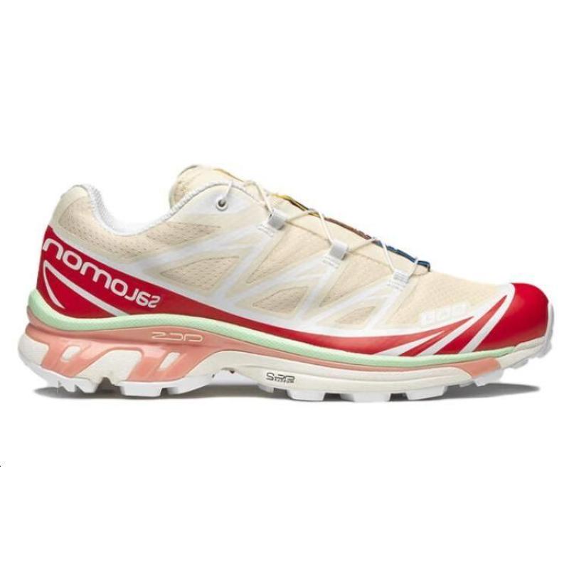 SALOMON Кроссовки XT 6 'Песочное печенье Маково-красный Зеленый Пепельный' 472933