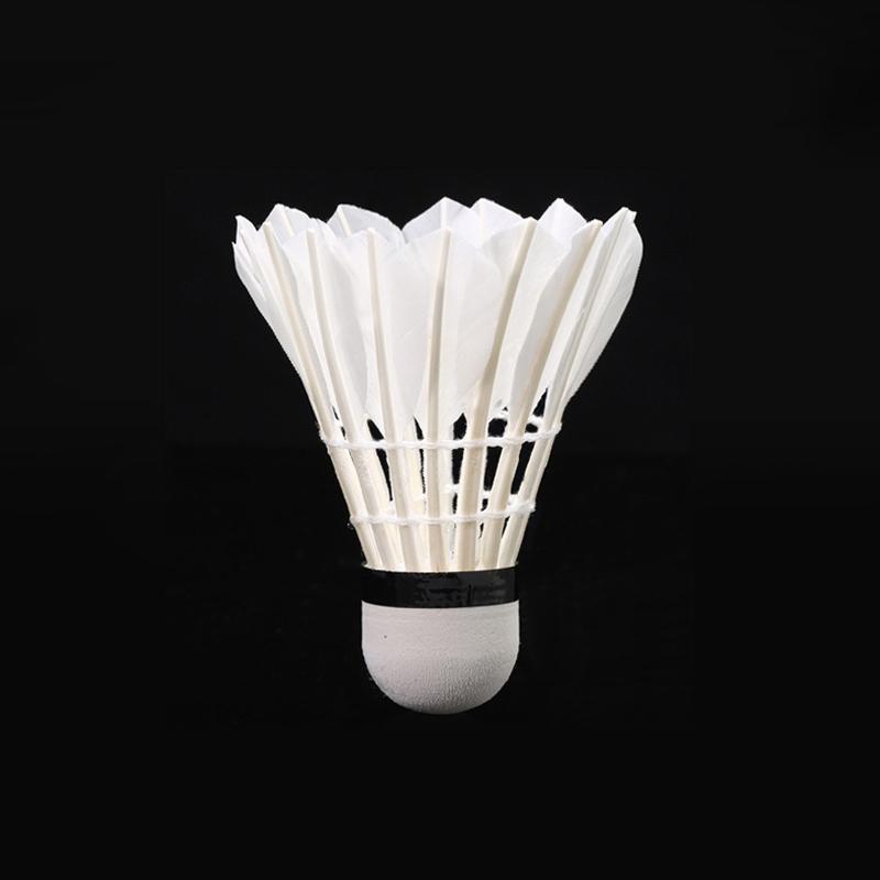 1 шт. гусиное перо для бадминтона, круглое, три уровня устойчивости, приятное на ощупь, не подвержено гниению, гусиное перо без стебля