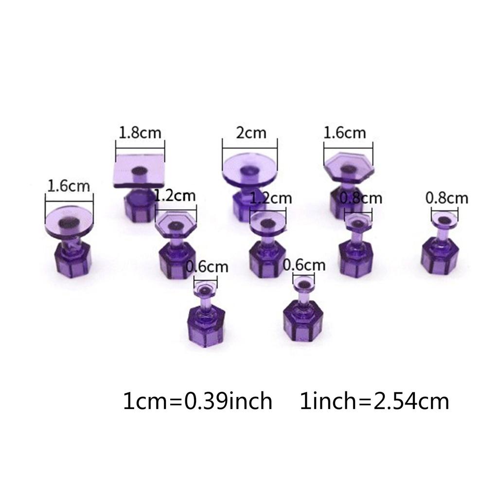 10 шт. PDR Присоски для удаления вмятин Набор инструментов для ремонта вмятин Клеевые присоски Кузовные комплекты