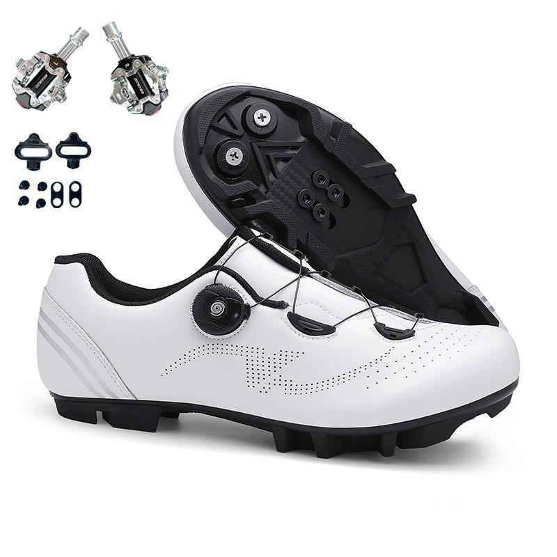 Senge Cycling Shoes Road Mountain Bikes - Clipless Flat Pedal Compatible Lightweight Stiff Sole Unisex