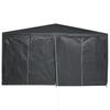 Party Tent Anthracite 400 x 400 x 266 cm Polyethylene