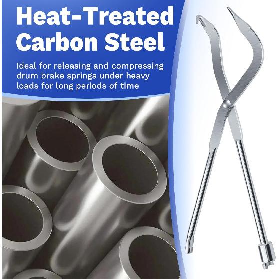 Brake Spring Pliers, Drum Brake Adjusting Tools, Shoe Return Spring Tall & Remove Brake Tools, Double Ended Brake Pistonremoval Pliers, Drum Brake